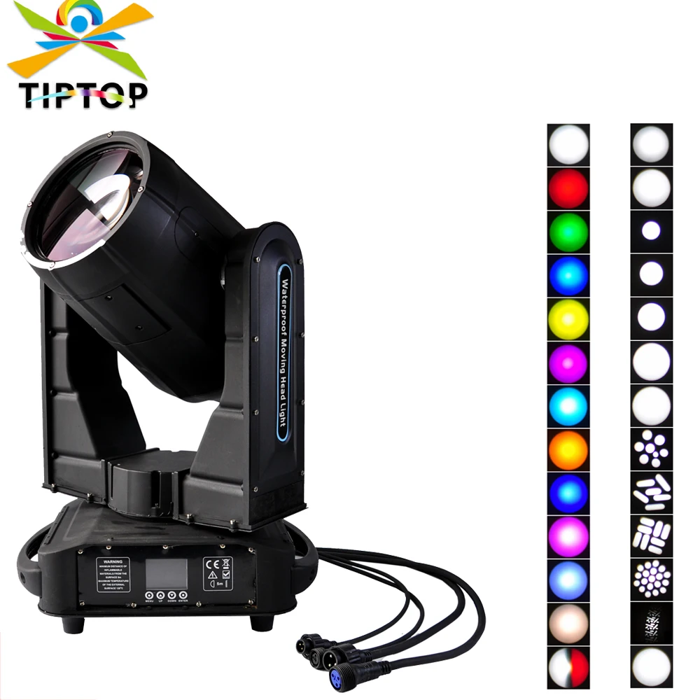 Gigertop TP-L350W Outdoor DMX Beam Spot 350W 17R Moving Head Lighting Rain Covers IP55 Waterproof Moving Head Light 110V-220V