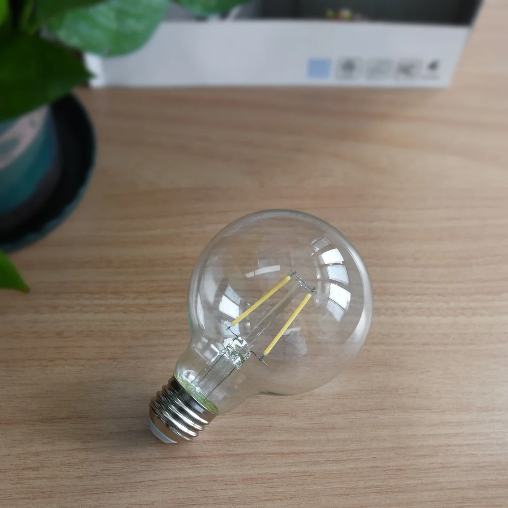 G25 LED 電球 3W 60W 相当 調光可能 昼光グローブ E26 ベース 500 ルーメン 省エネ 3 パック 防湿定格