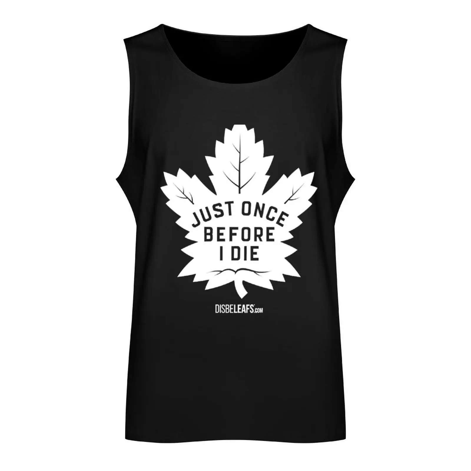 Maple Leafs Just Once Dark Tank Top Clothing summer Men's tops Fitness men clothing