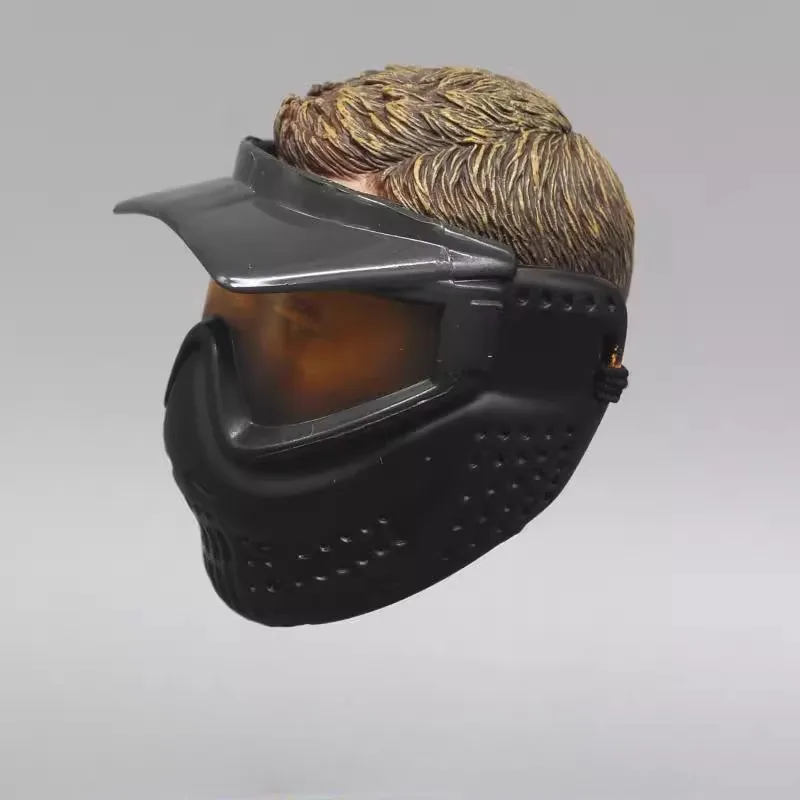 

1/6 масштаб мужской солдат модный мотоциклетный шлем боевая пластиковая модель для 12-дюймовых фигурок защита тела щиток для лица
