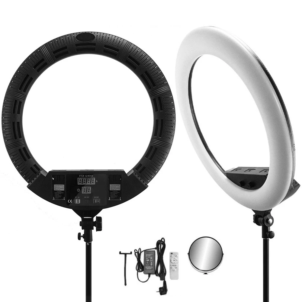 High Quality FD640 Photographic Lighting 100W 22 Inch Ring Light Wireless Control Photography Led Selfie Ring Light