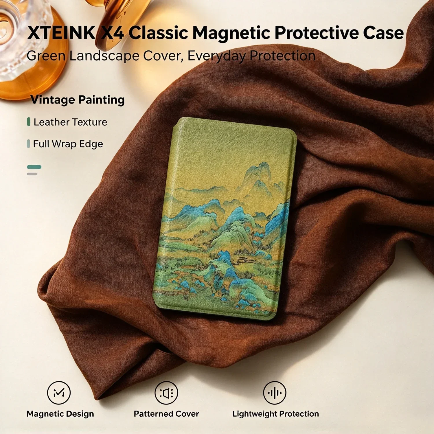 Magnetic Flip Protective Case for XTEINK X4 Classic (X4 V2) 4.3