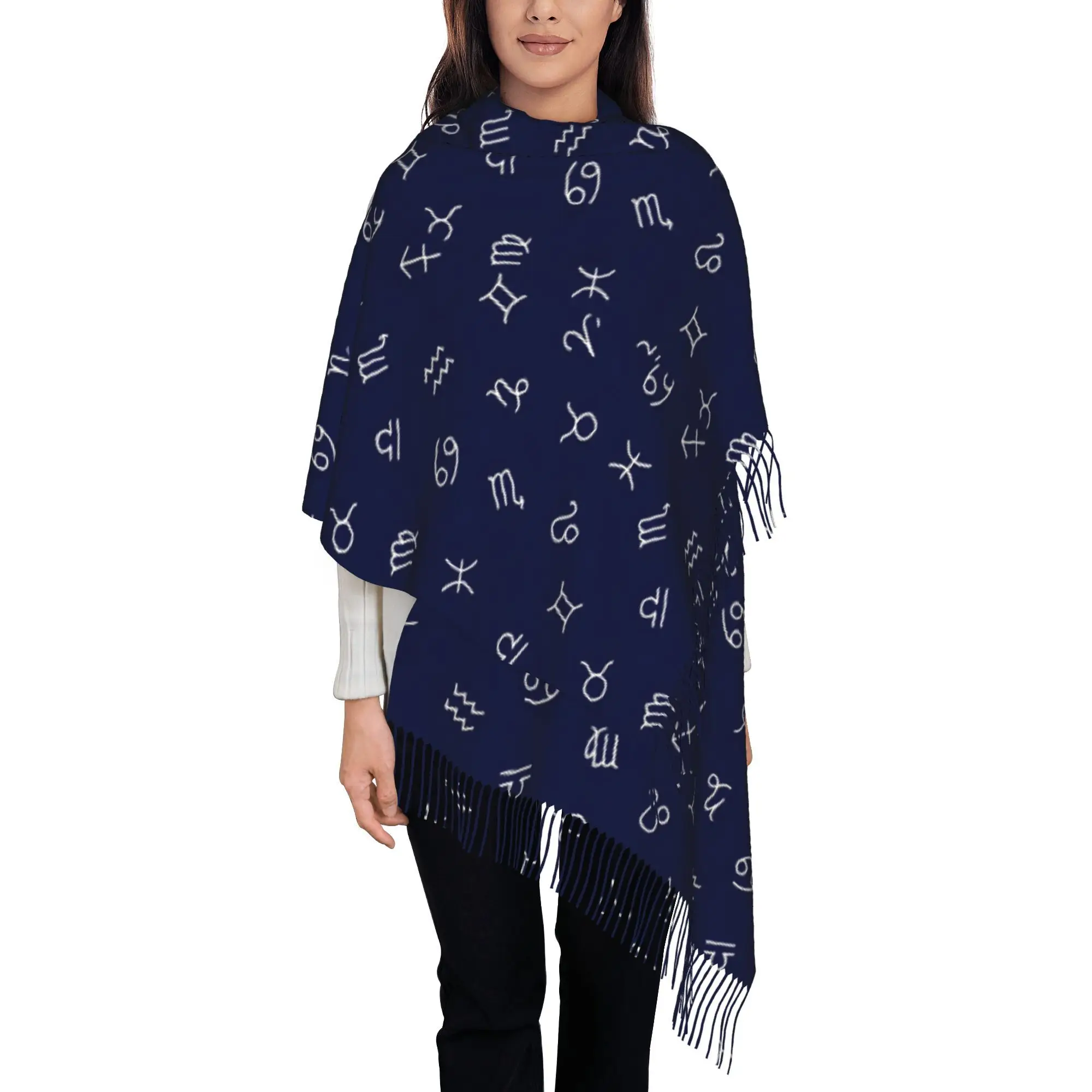 1pc Constellation Soft and Warm Scarf, Suitable for Autumn, Winter, Spring, Outdoor Activities, Travel,  Dressing