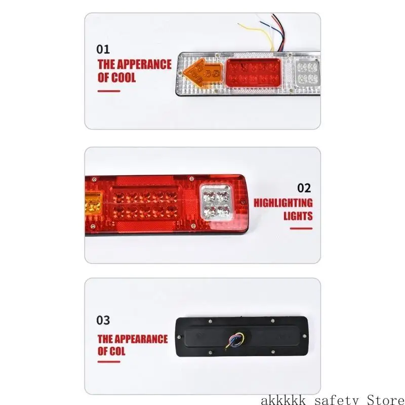 

Xxff Энергоэффективные светодиодные хвостовые лампы водонепроницаемые и ударные лампы для грузовиков с видом тормоза и маркерами