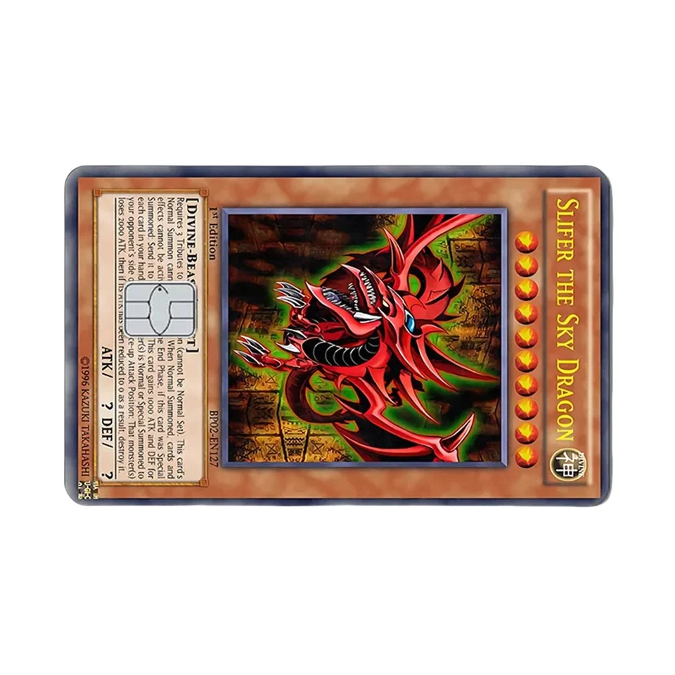 Yugioh Anime Bank Credit Cards Pass Stickers Yu Gi Oh Decoration Waterproof  Scratch Resistant Stickers Gifts - AliExpress 26