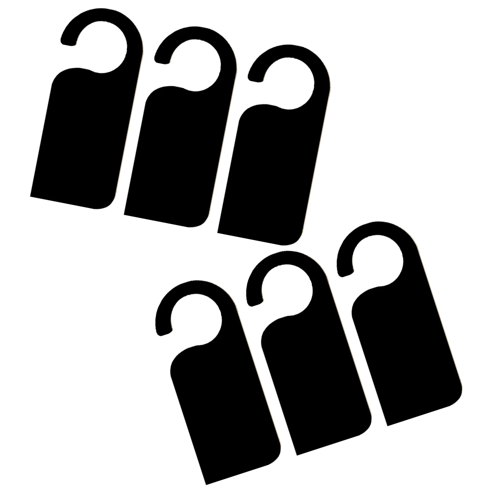 6 قطعة السبورات البيضاوية الصغيرة مقبض الباب الشنق على الوجهين قابلة لإعادة الاستخدام السبورة العلامات لغرفة النوم خزانة المطبخ الديكور تسجيل #1