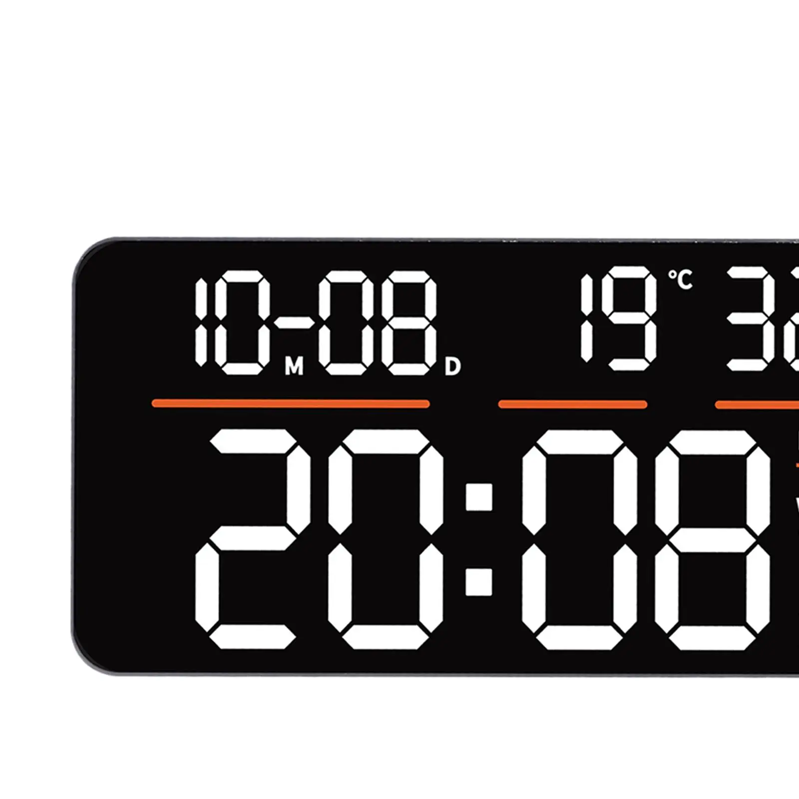 Zegar budzikowy Stylowe zegary ścienne Wielofunkcyjne Wszystko w jednym Odważne cyfry Podwójne alarmy do sypialni Sklepu Hali Hoteli Salonu