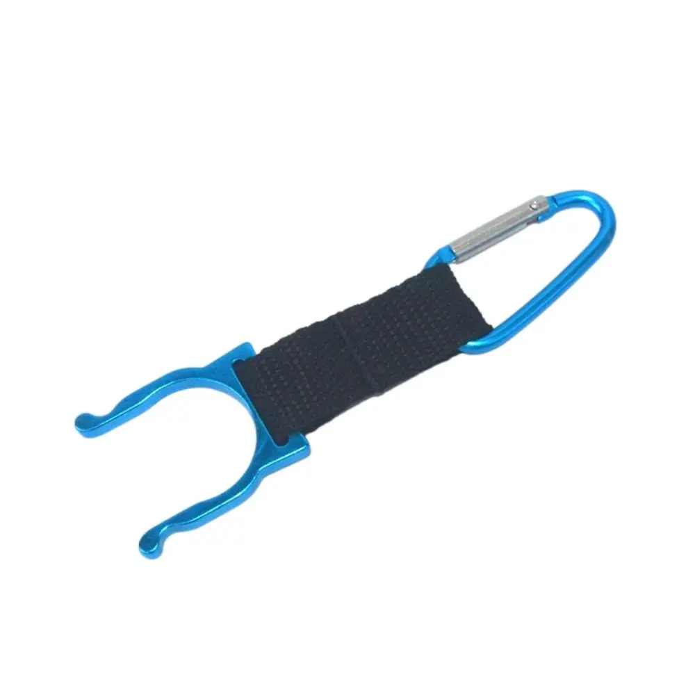Aluminum Water Bottle Buckle Backpack Hanger Carabiner Carrying Hook Kettle Holder Nylon Sports Kettle Water Bottle Clip Hook