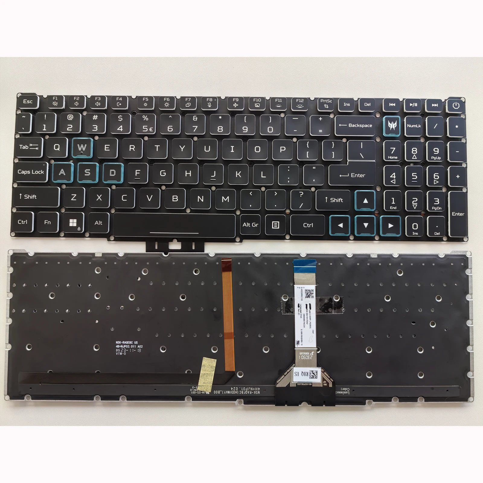 

US Layout Laptop Keyboard for Acer Nitro 5 AN515-58 N515-46 N22C1