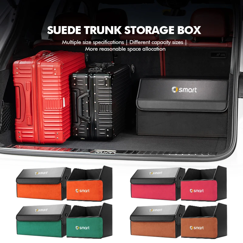 

For Smart Car Trunk Storage Box Large Capacity Tools Organizer Case Accessories 452 454 Roadster Coupe Crossblade Cabrio