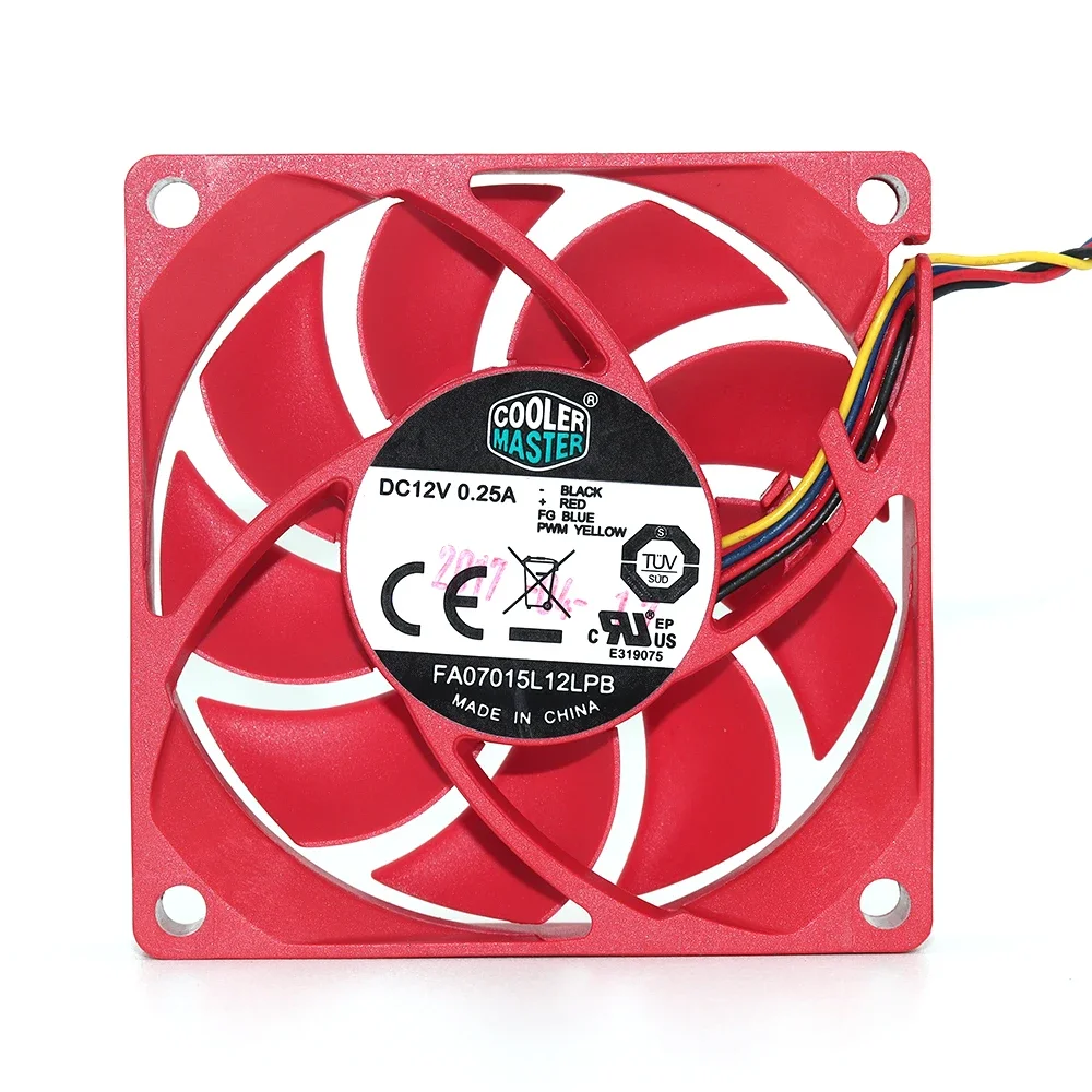 

+НОВЫЙ оригинальный Cooler Master DC12V 0,25A 7015 70*70*15 мм 70 мм охлаждающий вентилятор FA07015L12LPB AMD Вентилятор охлаждения процессора 4PIN PWM