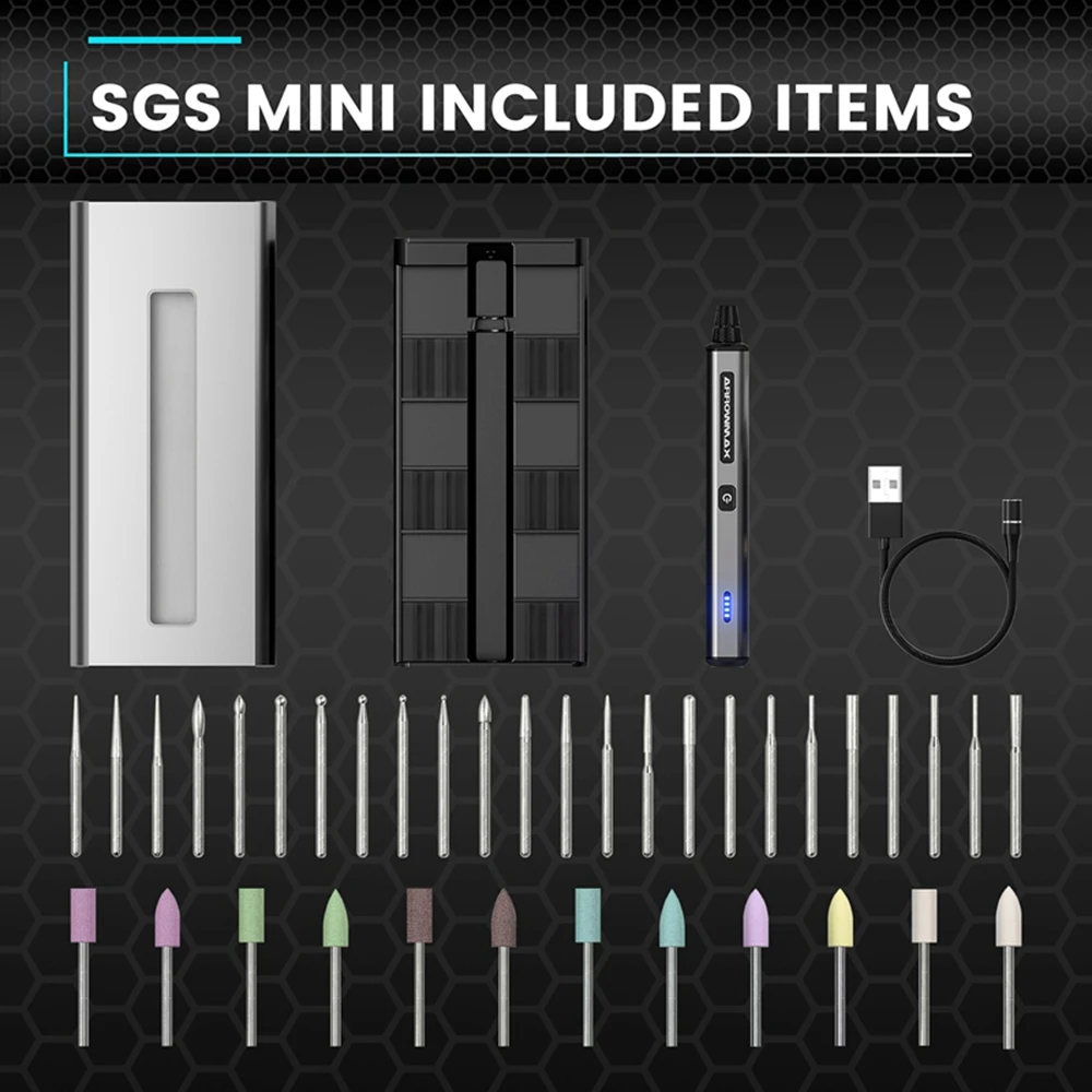 قلم نقش صغير كهربائي من ARROWMAX ، مجموعة أدوات دوارة لاسلكية ، 36 بت للمجوهرات ، الخشب ، الزجاج ، النحت ، المنزل بنفسك ، SGS