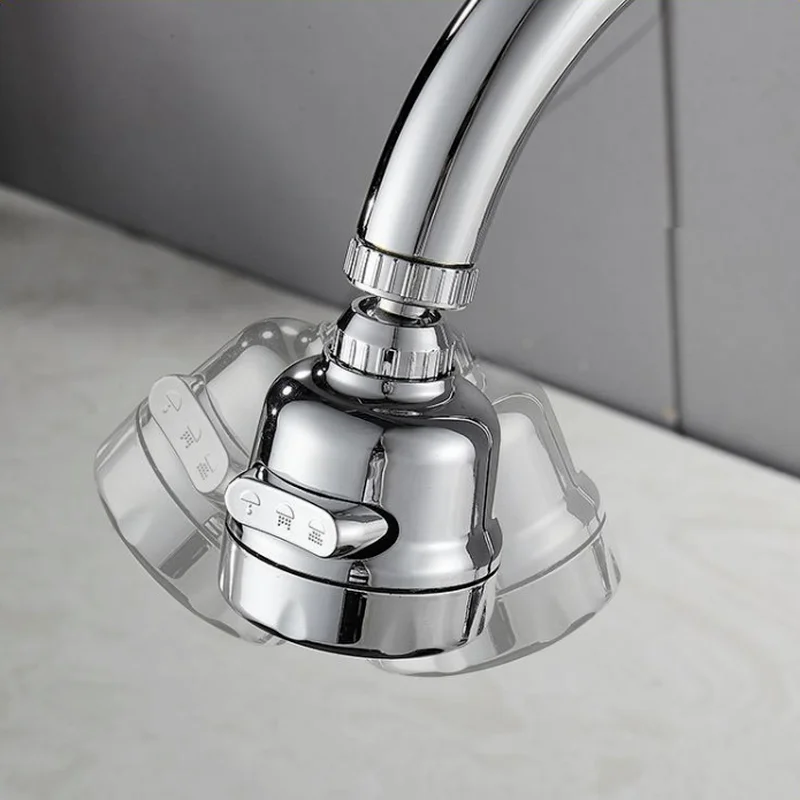 360 Degree Swivel Kitchen Faucet Aerator Adjustable Dual Mode Sprayer Filter Diffuser Water Saving Nozzle Bath Faucet Connector