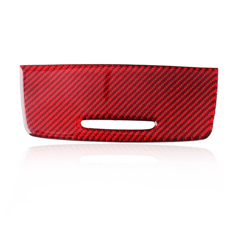 For BMW E90/E92 Old 3 Series Carbon Fiber Red Storage Box Veneer Panel Interior Modification Decoration