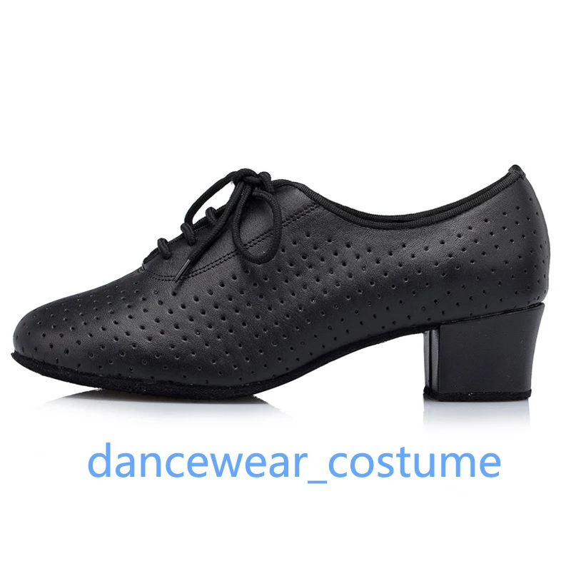 High Quality Genuine Leather Ballroom Latin Dance Shoes Women Professional Prom Party Tango Samba Modern Salsa Heels Shoe 34-41