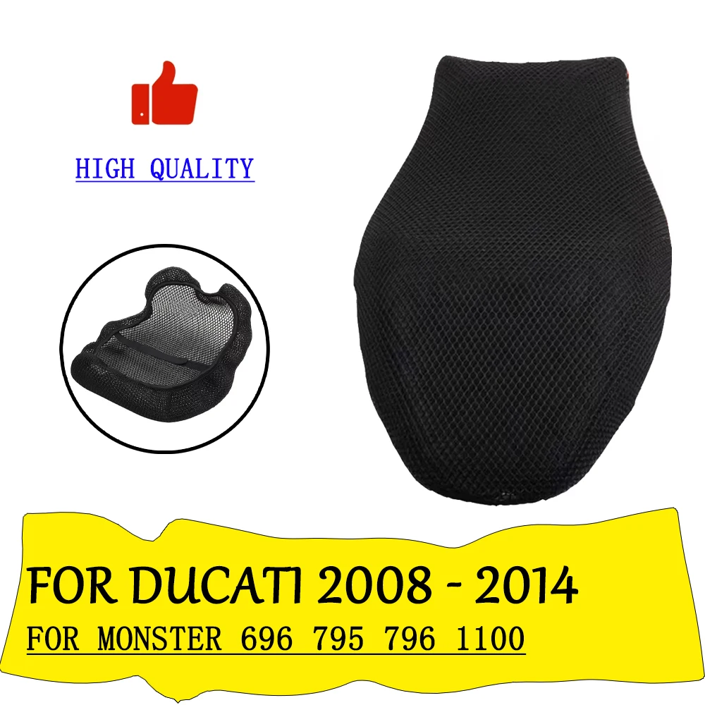 

Motorcycle Accessories For Ducati Monster 696 795 796 1100 Monster Mesh Breathable Insulation Seat Cover Protector 2008 - 2014