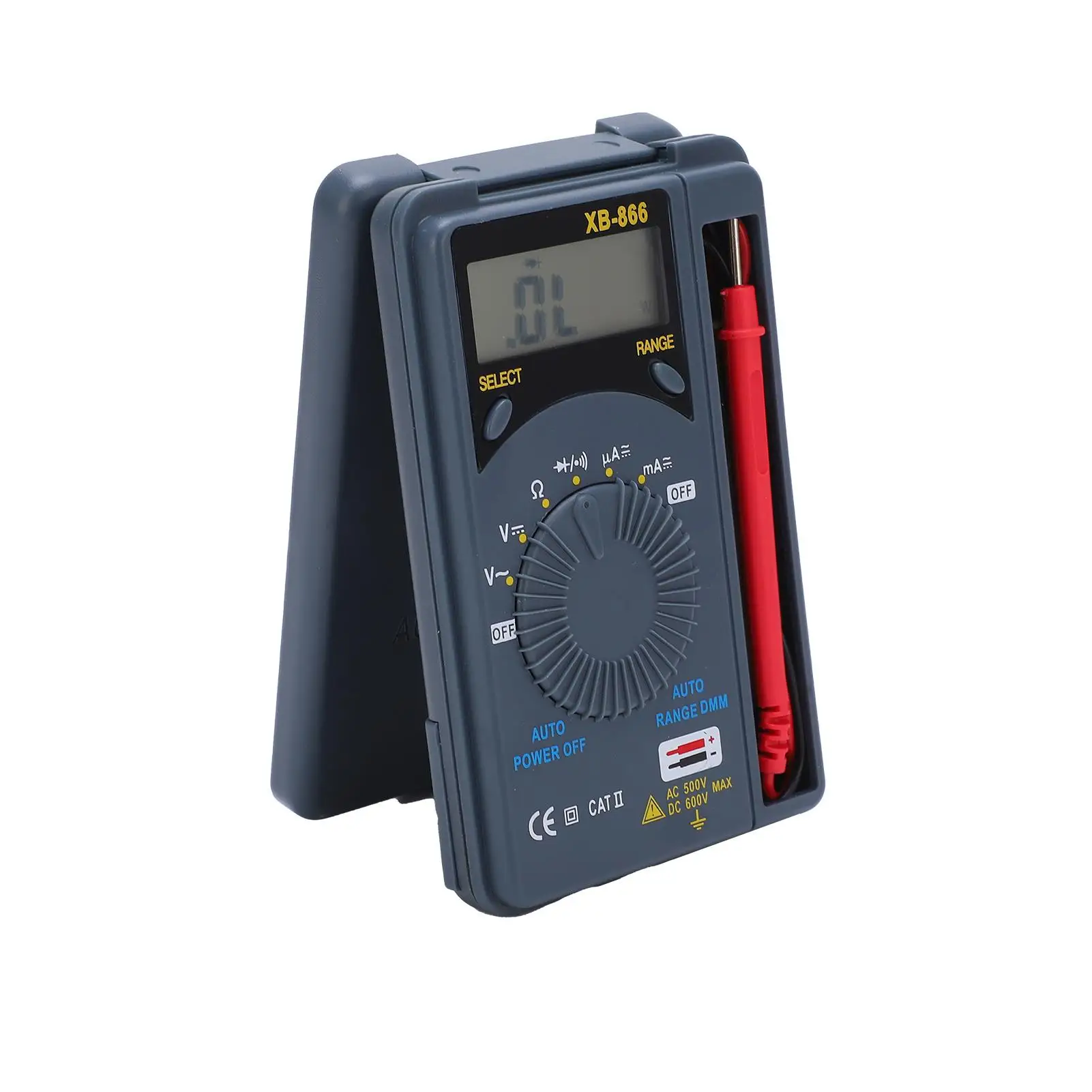 XB866 Portable Digital Multimeter - High-Accuracy, Large-Range Voltmeter & Battery Tester for Versatile Use