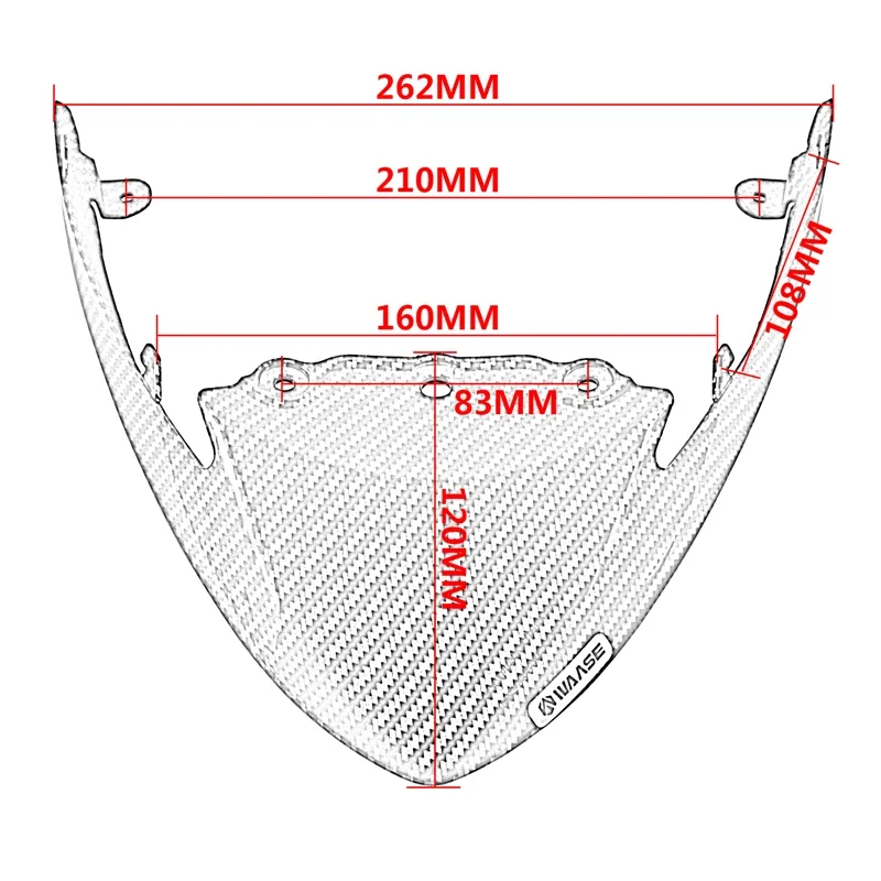 waase For Suzuki GSX-S1000 GSXS 1000 1000F 2015 2016 2017 2018 2019 2020 Rear Tail Light Upper Panel Back Fairing Cover