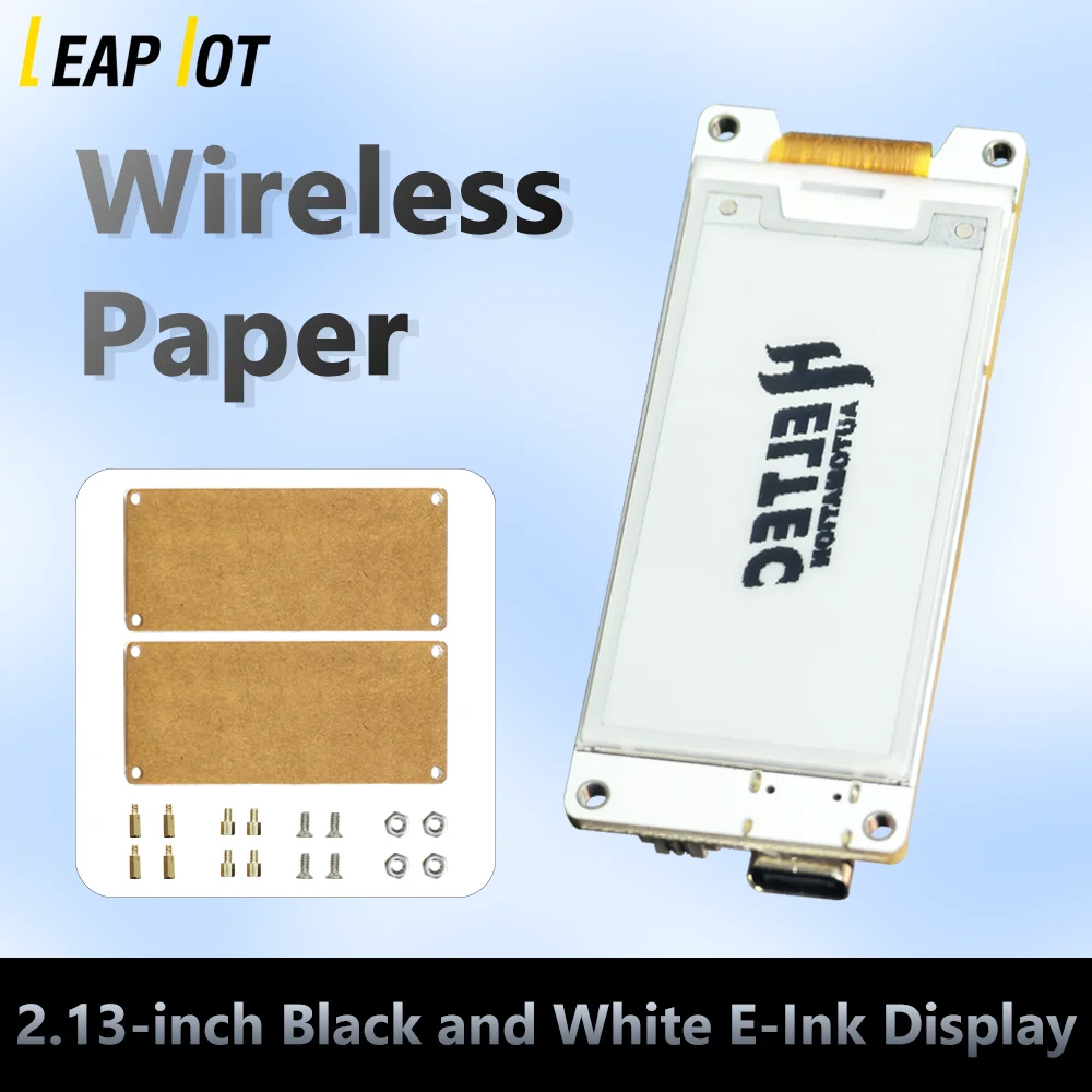 

Heltec Wireless Paper LoRa Smart Price Tag 2.13-inch E-ink Display IoT ESP32+SX1262 Devboard Kit with WiFi BLE