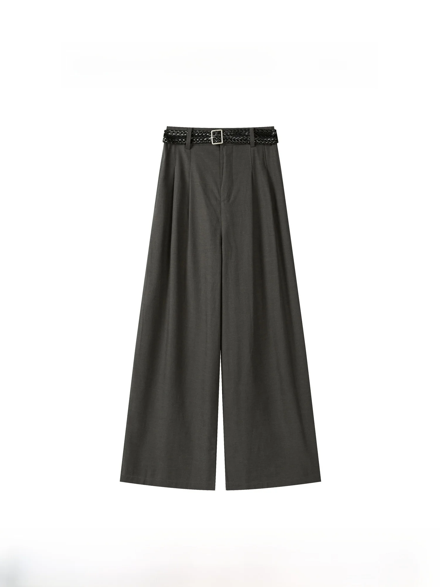 

Женские повседневные брюки с высокой талией и широкими штанинами, осенние, высокого качества, универсальные, прямого кроя, удобные.