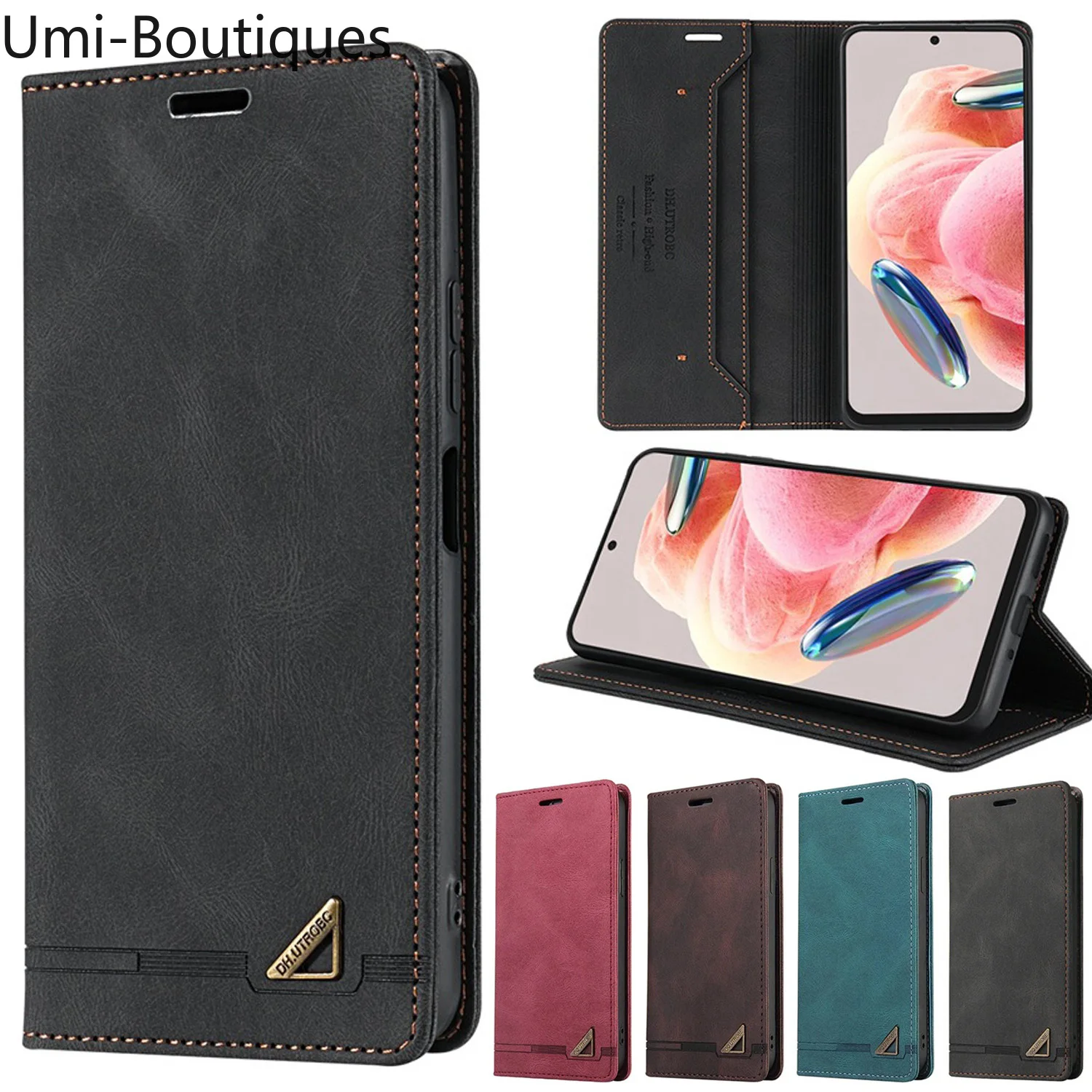 

Wallet Magnetic Flip Leather Phone Case For Xiaomi Poco X3 F3 C40 X5 F5 F6 M6 C65 C75 X6 X7 Pro Mi A3 9T 10T 11 Lite 11T