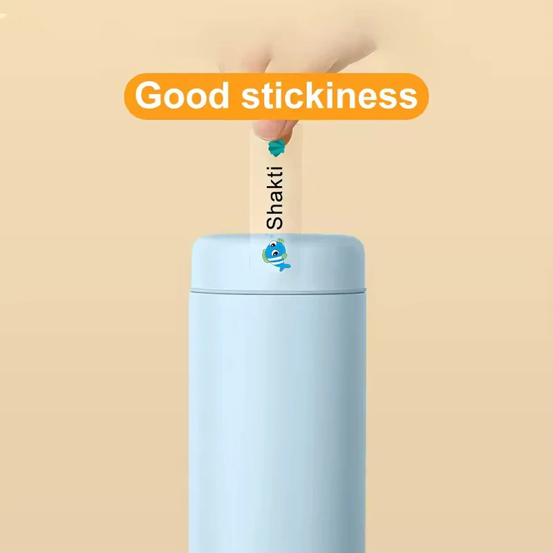 كوب ماء زجاجة رياضية شفافة مقاوم للماء اسم التسمية DIY بها بنفسك مخصص متعدد اللغات التسمية منتجات مكتب الأطفال والطلاب #5