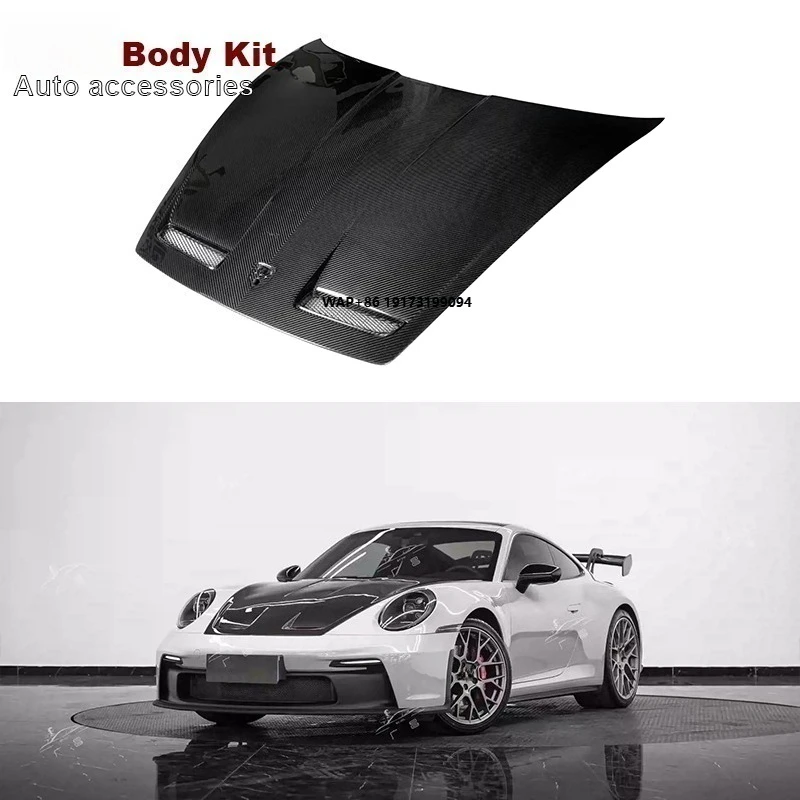 

911 992 Carbon Fiber GT Style Hood for 992 911 Hood Ventilation Bonnet Cover 992.1 992.2 Body Kit