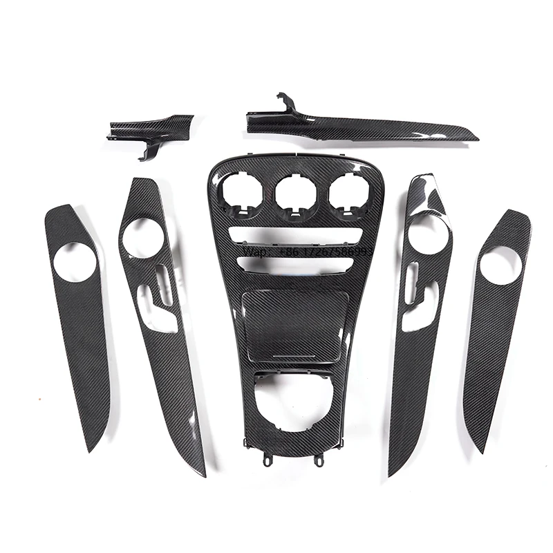 

For W205C63S Carbon Fiber Interior Decoration Center Panel Door Panel