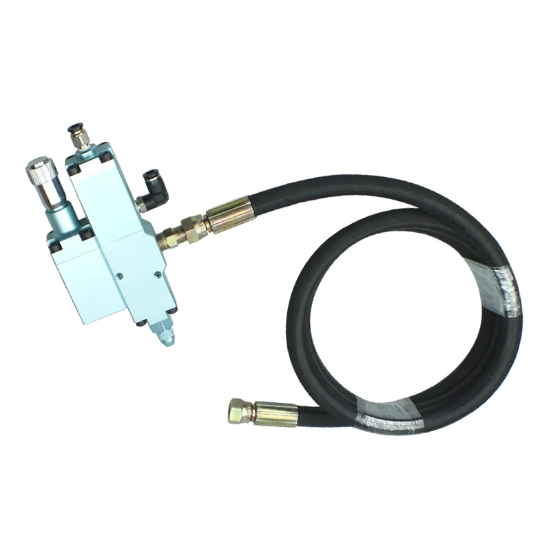 High Precision Miniature Pneumatic Grease Metering Valve 0.1g-25g for High Viscosity Liquid Oil Control Structure