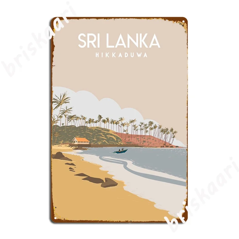 Sri Lanka Travel Poster Metal Sign Club Home Wall Decoration Garage Decoration Tin sign Poster