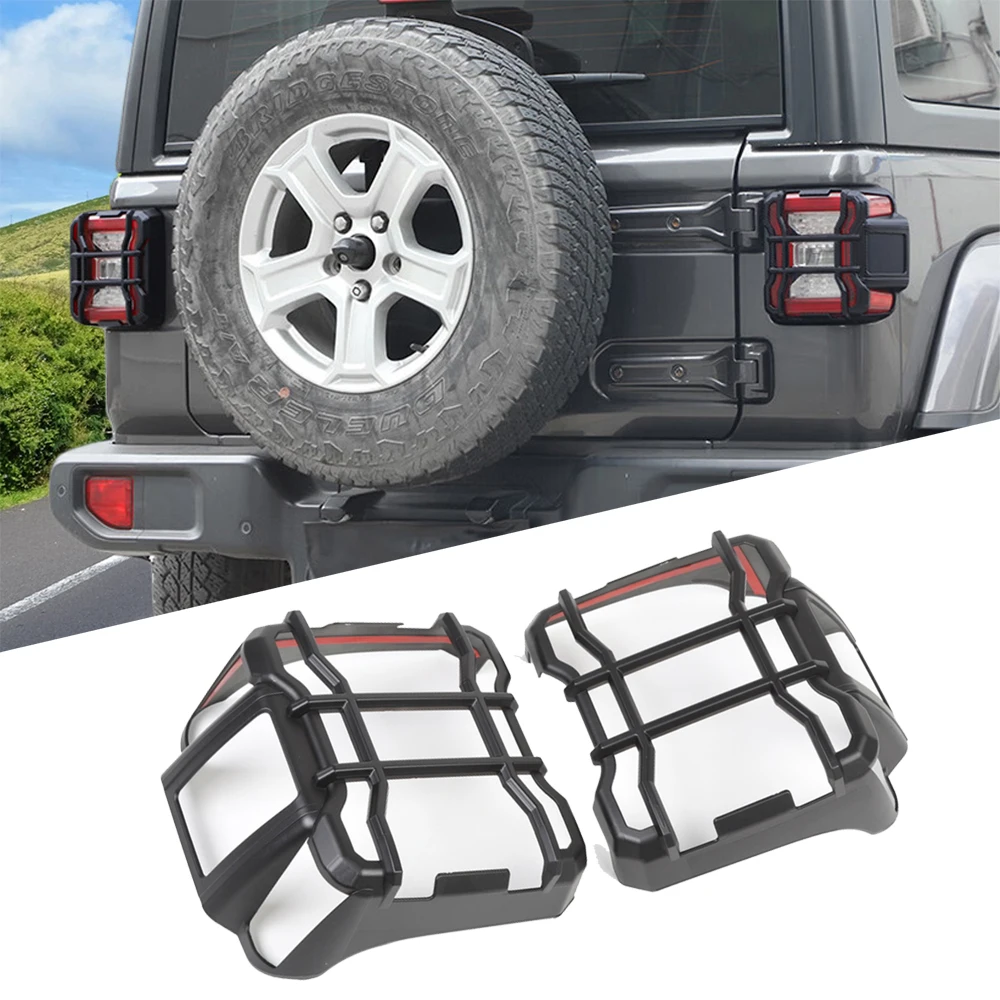 Car Rear Tail Light Decoration Cover for Jeep Wrangler JL 2018 2019 2020 2021 2022 2023 fit LED Light Source Exterior Accessory