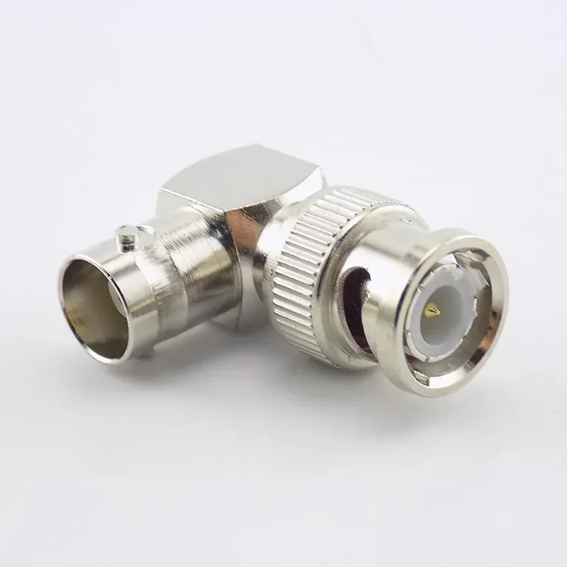 Adapter for CCTV Security Video Surveillance System, 1 Pc BNC Male Connector, L-shaped Right Angle to BNC Female Jacks