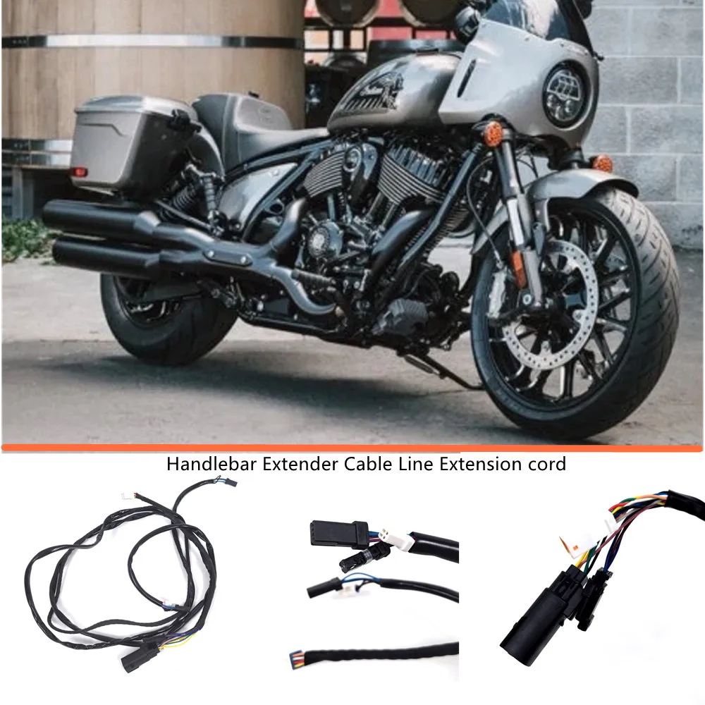 

Handlebar Extender Cable Line Extension cord For indian Super Chief RT Limited Icon ABS Bobber Dark Horse 2022-2025