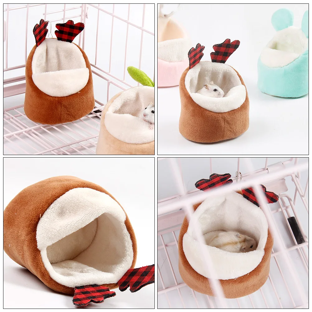 

Warm Pet Nest Rat Hamster Bed Small Animal Drop Plastic Cloth Lightweight Portable Sleeping Couch Floor Sofa Car Seat Mini