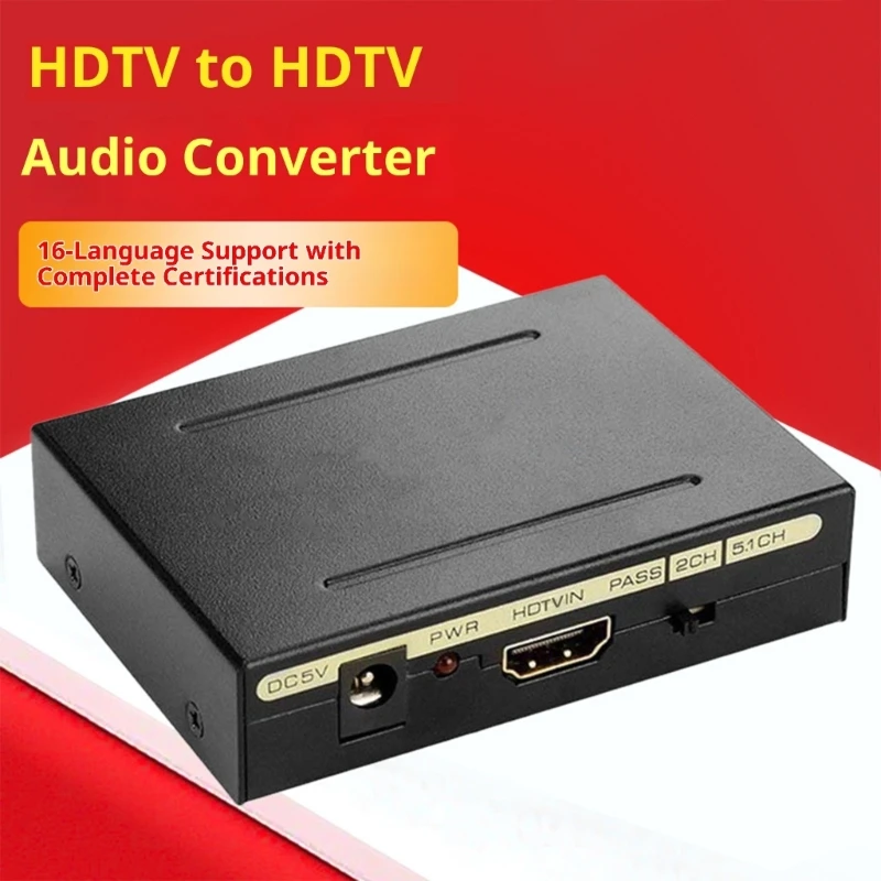 4K@60Hz HDTV Sound Extractor Converters With SPDIF Opticals R L Stereo Output EU Plugs For BluRay Player Projectors 896C