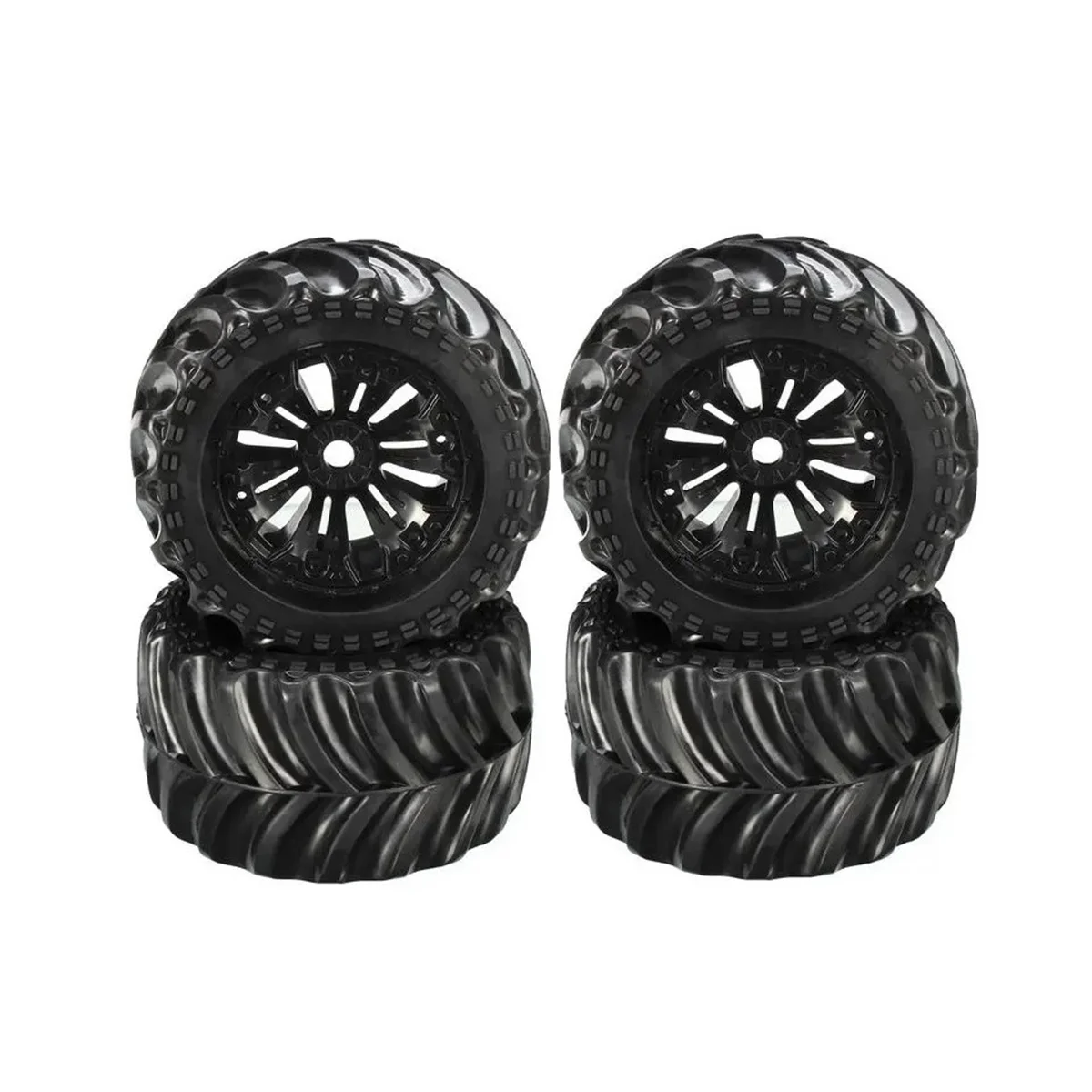 4PCS 140mm Wheel Tire Tyre EA1020 for JLB Racing CHEETAH 11101 21101 J3 Speed 1/10 RC Car Upgrade Parts