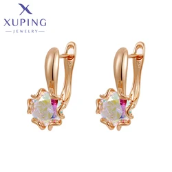 Xuping Jewelry New Серьги Fashion Winner European Style Gold Color Women Huggies Earrings Jewellery Store Party Gift X0008