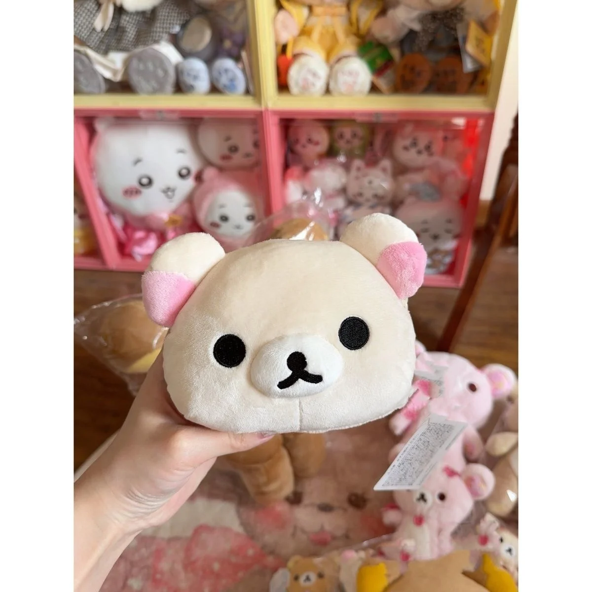 

Mini Anime Girl Rilakkuma Three-dimensional Plush Coin Purse New Ins Kawaii Portable Storage Bank Card Bag Birthday Gift