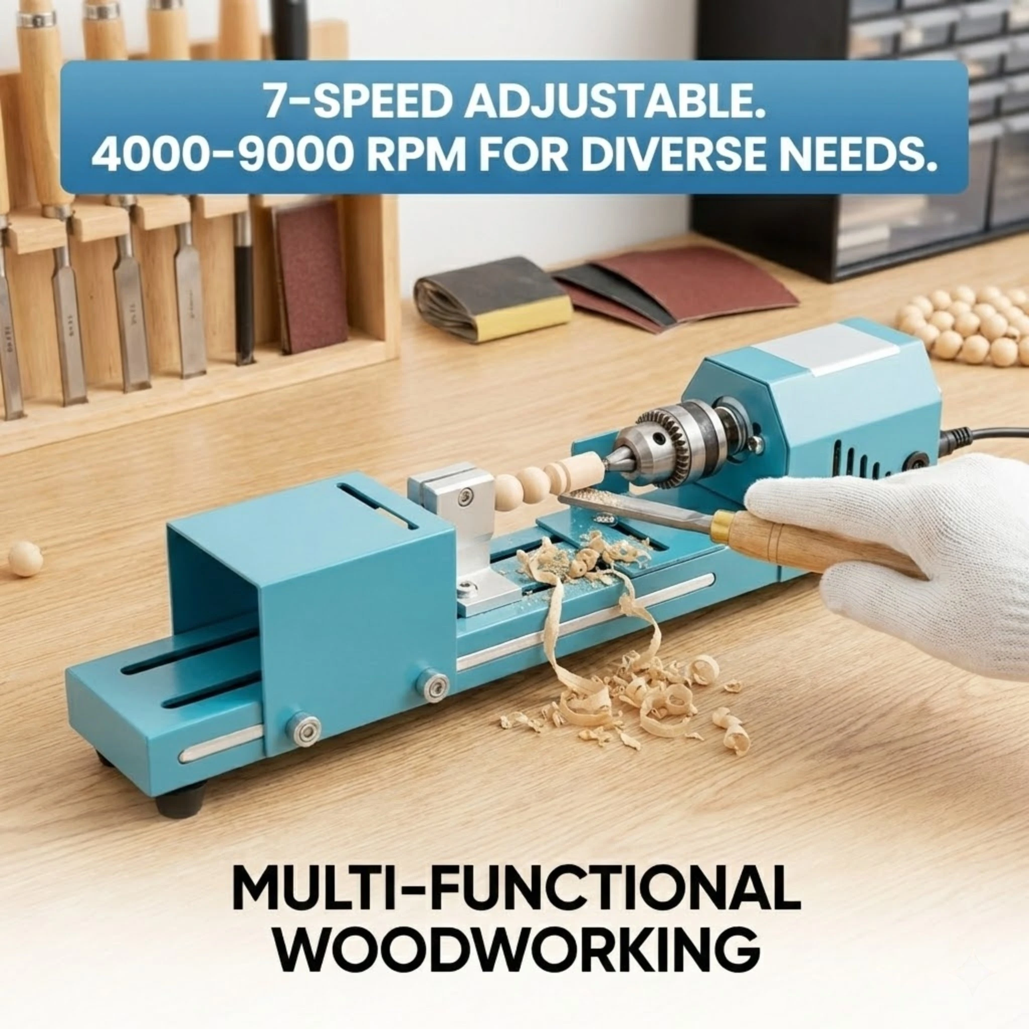 

Настольный токарный станок по дереву с металлическим алюминиевым корпусом, патрон 0,6-6 мм для точной гравировки и шлифовки