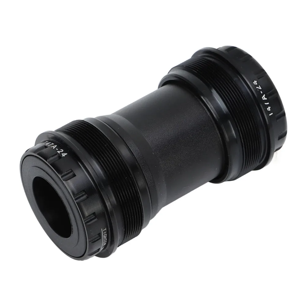 

24mm Inner Diameter Bottom Bracket Sealed Bearings Aluminum Alloy Cycling Bottom Brackets Lightweight Black