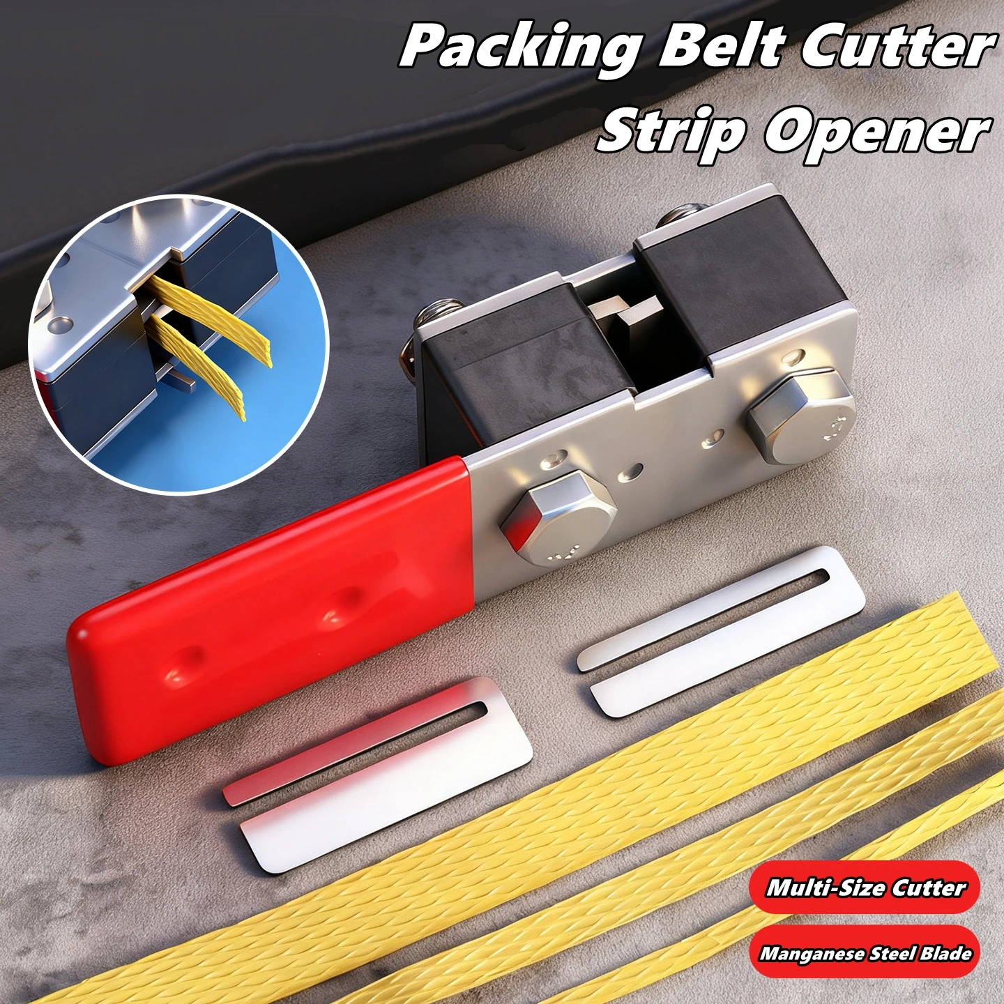 

Пластиковый стальной резак для ремней, открывалка для резки, разветвитель ремня для упаковки упаковки, комплект коробок для тележек, кастрация лома проволоки