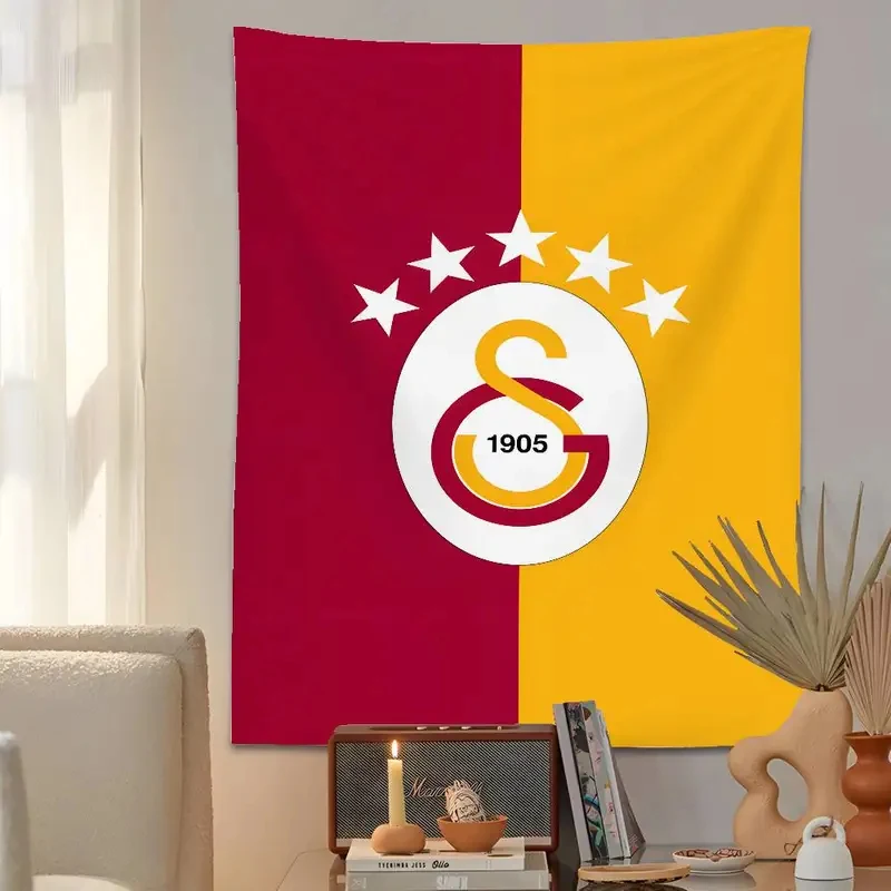 VIKAMA Galatasaray Tapestry Football Club Manta decorativa para colgar en la pared, decoración para dormitorio, habitación infantil, decoración para el hogar