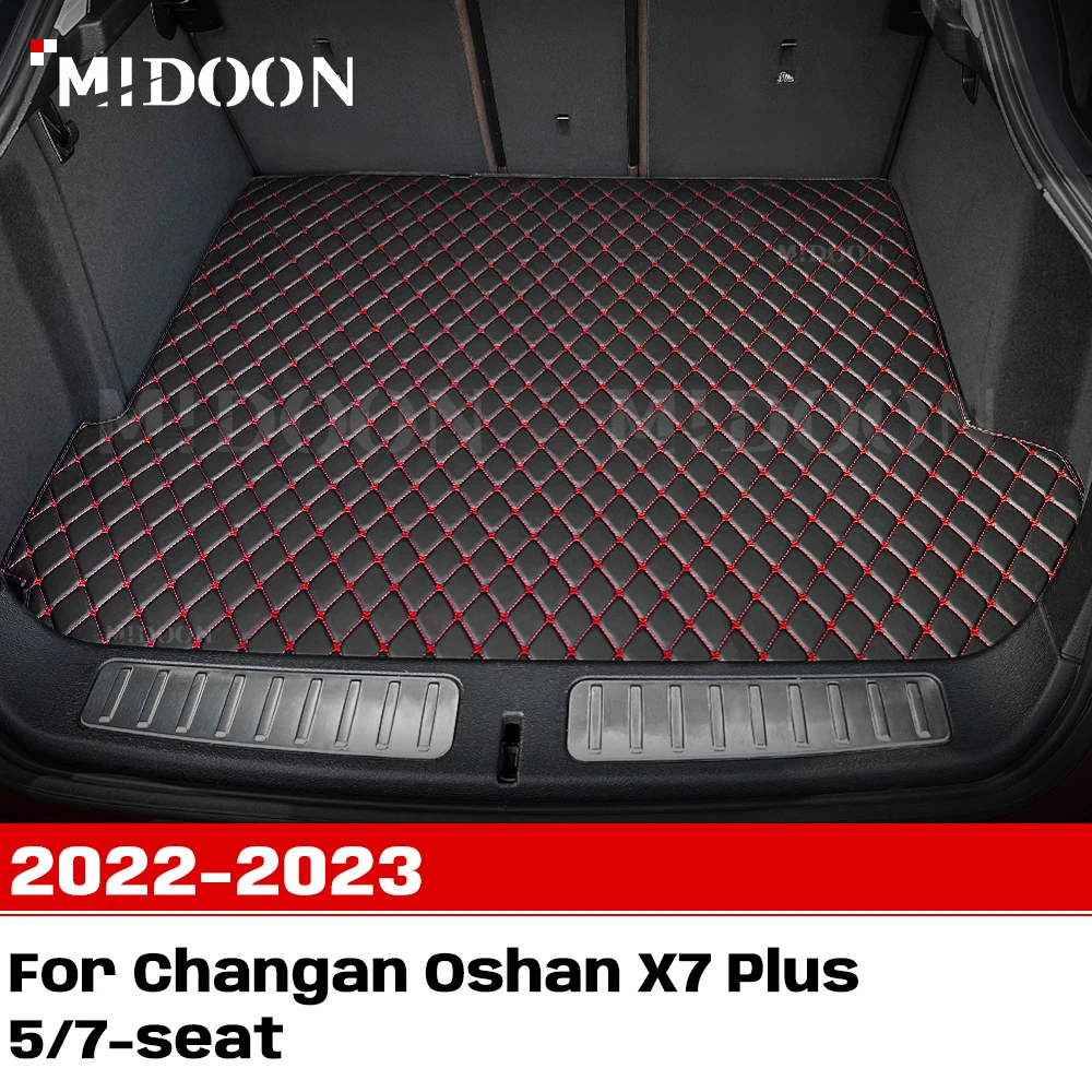 

For Changan Oshan X7 Plus 5/7-seat 2022-2023 Custom Car Trunk Mat Protective Pad Cargo Liner Auto Interior Accessories