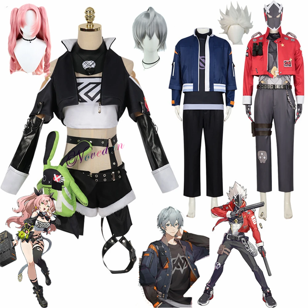 

Game Zenless Zone Zero Cosplay Costume Anime ZZZ Nicole Demara Billy The Kid Wise Cosplay Wig Hair Outfit Party Cosplay Suit