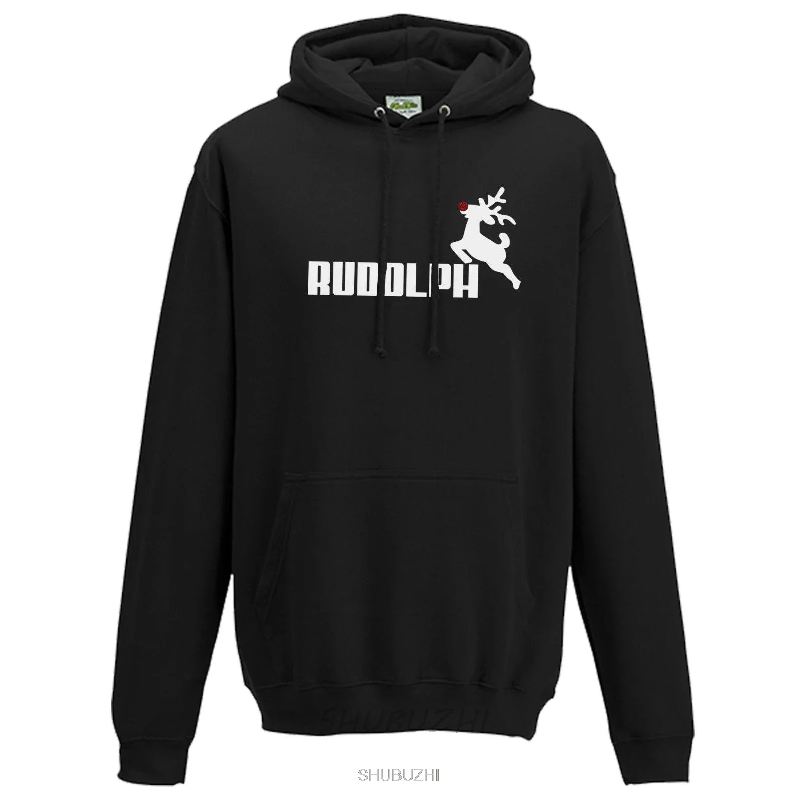 RUDOLPH Hoodie - Christmas Reindeer Rudolf Glitter Nose Gift Unisex Hoody Top