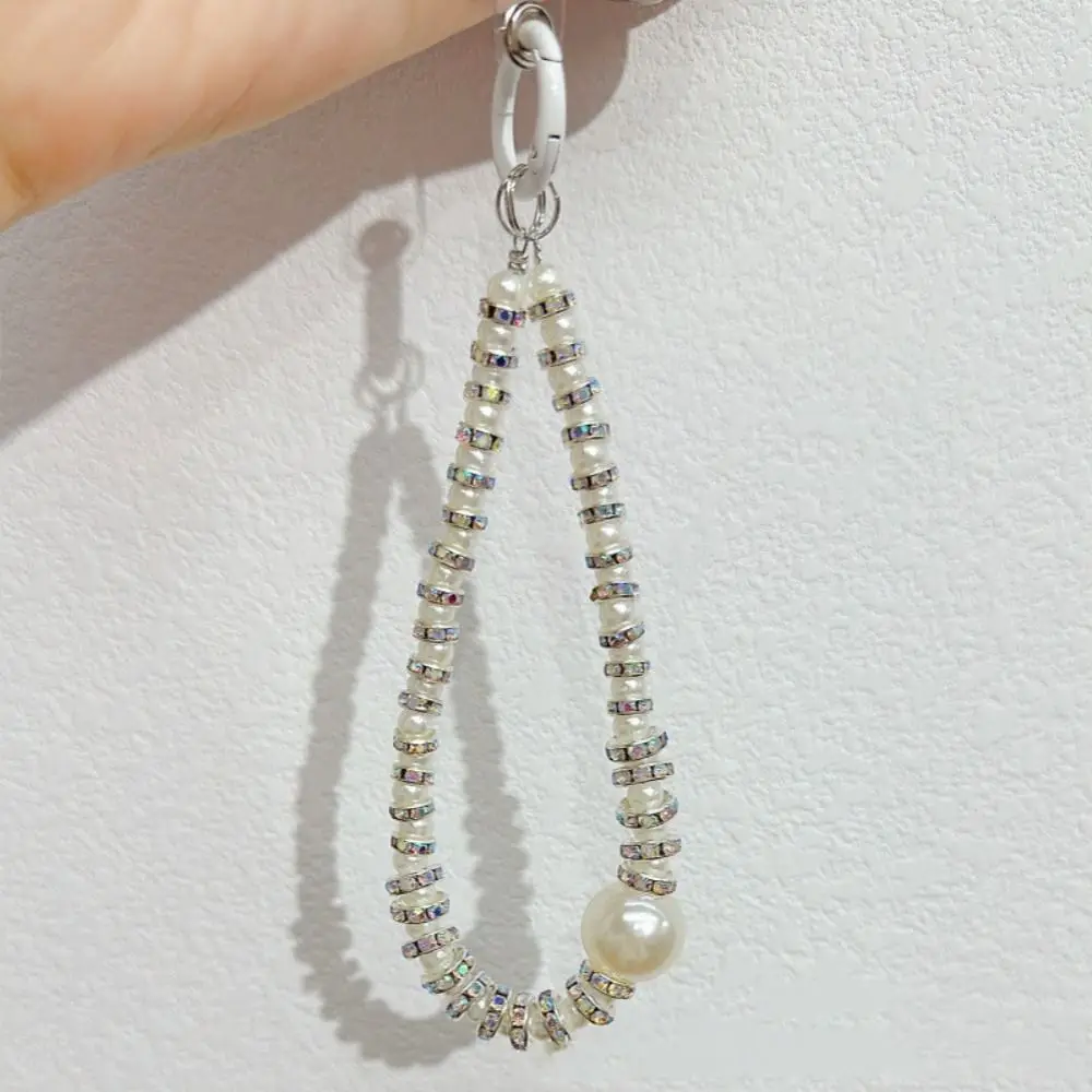 Fashion Rhinestone Mobile Phone Lanyard Anti-lost Luxury Phone Wrist Straps Glitter Beaded Cellphone Chain Jewelry Gift
