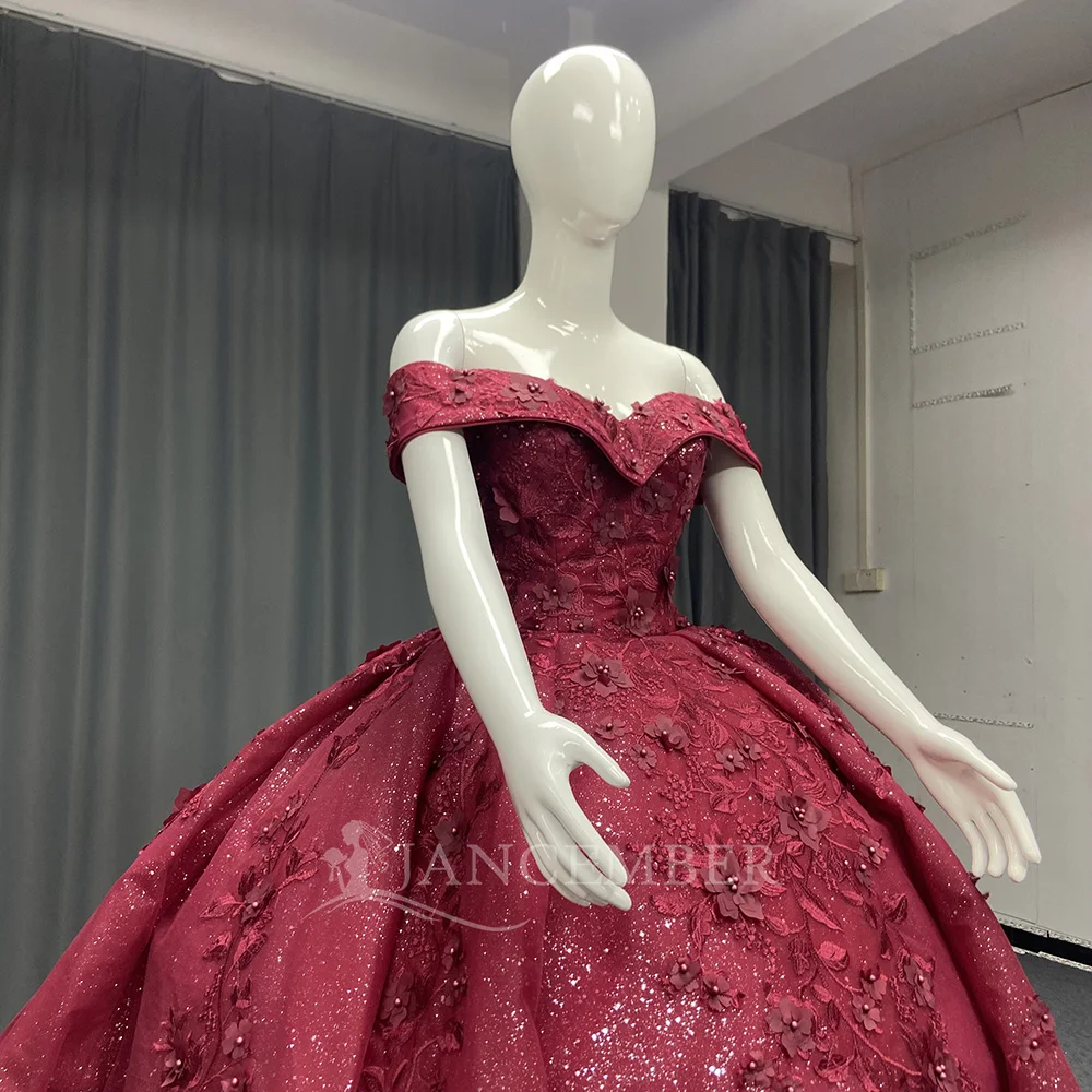 Красное платье Quinceanera с румянами, бальное платье, аппликации, бисер, индивидуальный корсет в форме сердца, сладкий 16, 15, Vestidos de 15 quinceañera