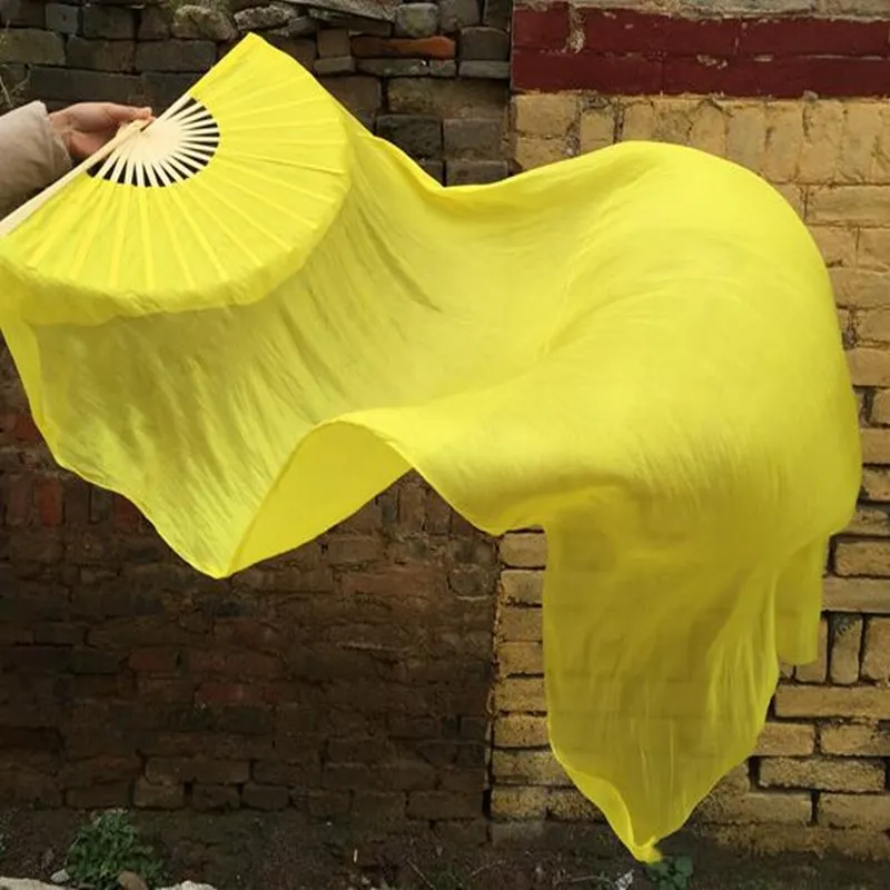 Jednolity Kolor Jedwabny Wachlarz do Tańca Brzucha Welon Kostium Akcesoria do Tańca Brzucha Rekwizyty do Ćwiczeń Tancerki Królewski Niebieski Zielony Czerwony Fotografia