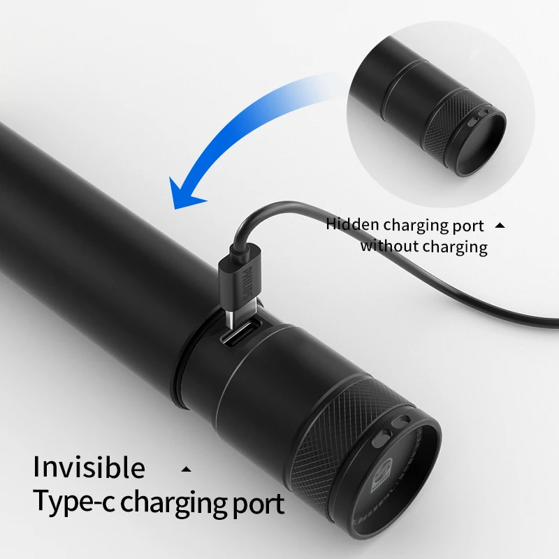 Philips SFL2187 Portable Flashlight & Camping Lamp 2 in 1 Design 4 Lighting Modes Flashlights for Self Defense Hiking Fishing