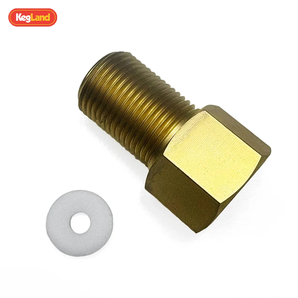 KegLand AU Standard CO2 Cylinder Valve Extension Type 30 Brass Adaptor Connector Beer Home Brewing